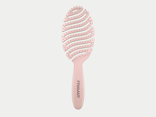 Framar Champagne Flex Hair Brush, Great For Detangling Curly Hair & Kids Hair