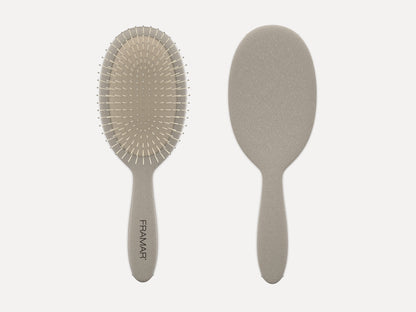 Framar Detangle Brush Neutrals Sage Collection Birch Colour, Wet And Dry Hair Brush Great For Hair Extensions