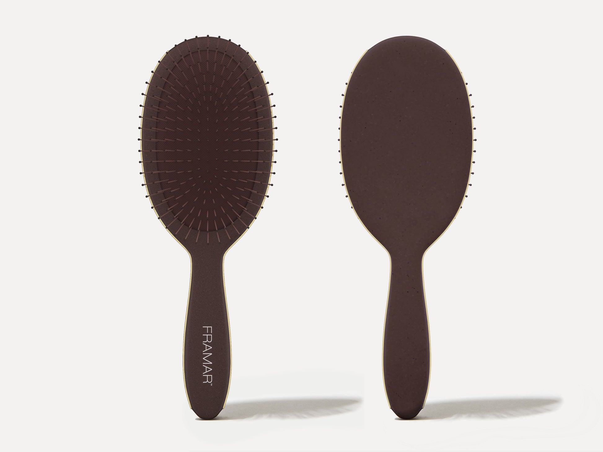 Framar Limited Edition Hair Detangling Brush - Mahogany With Gold Detail