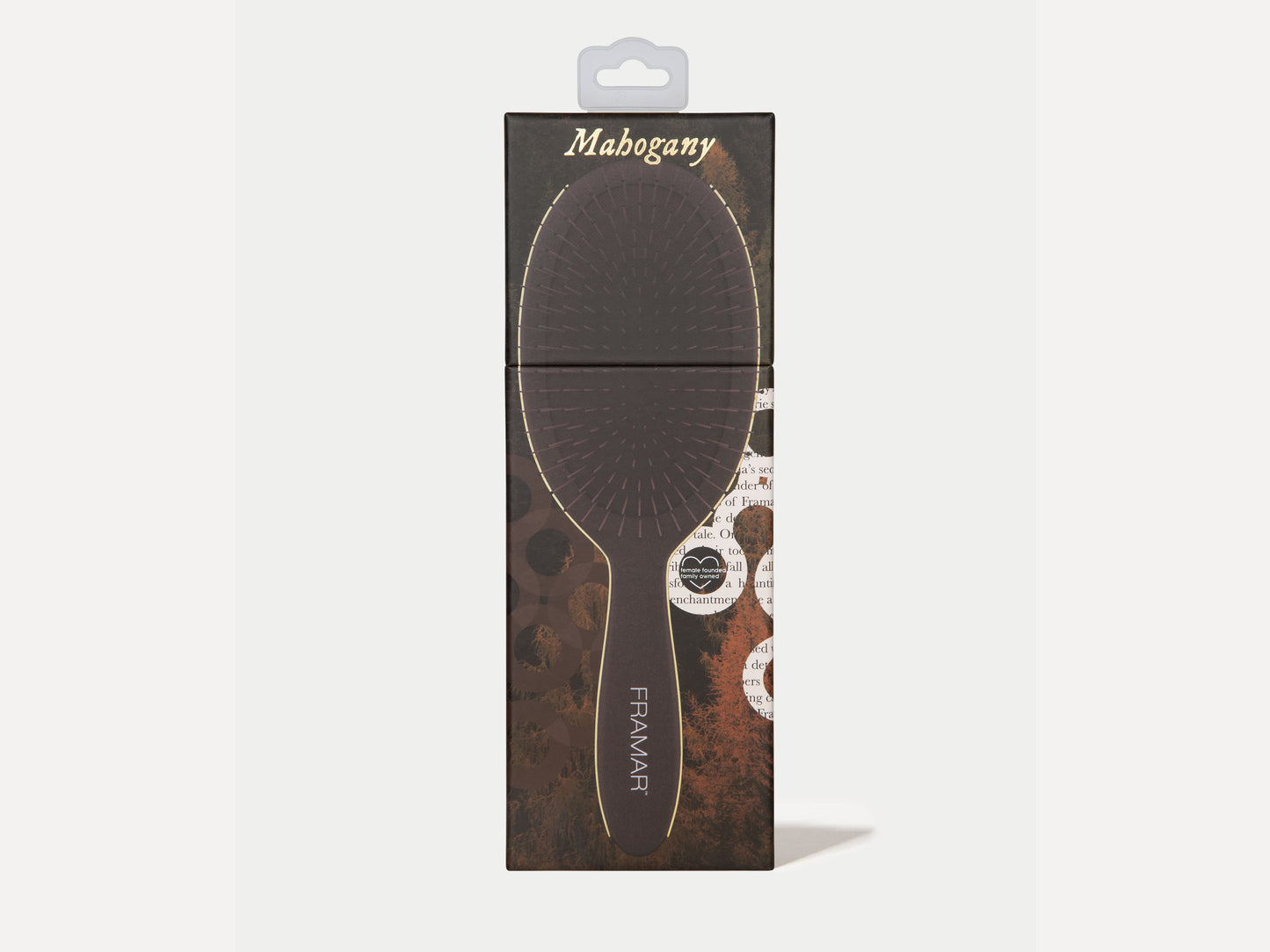 Framar Dark Academia Detangle Brush - Mahogany