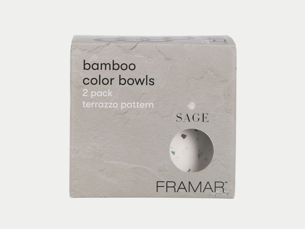 Framar Neutrals Sage Bamboo Colour Bowls (2pk)