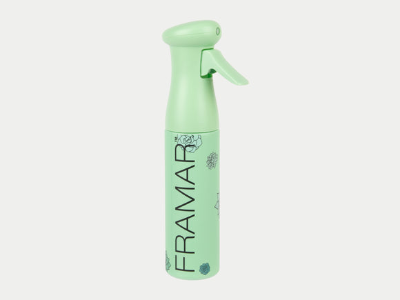 Framar Myst Assist Spray Bottle Plant Mom Pattern, Framar Stockist NZ, Framar Foils, Framar Plant Mom, Framar Limited Edition, Cute Green Succulents Spray Bottle, Gentle Water Spray For Plants and Hair
