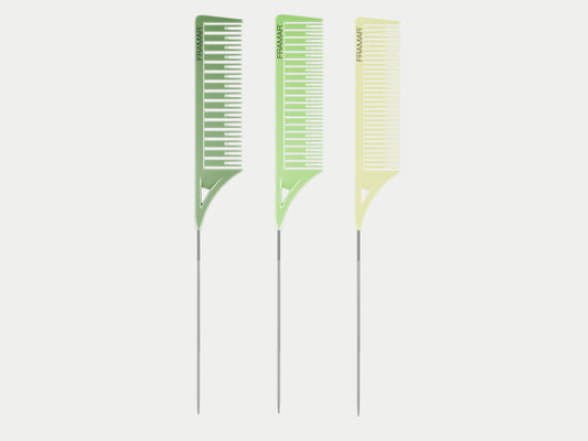 Framar Dreamweaver Comb Set Plant Mom, Framar 3 Comb Highlighting Set, Small, Medium and Large Highlighting Combs Set. Framar Stockist NZ, Framar Foils, Framar Plant Mom, Framar Limited Edition