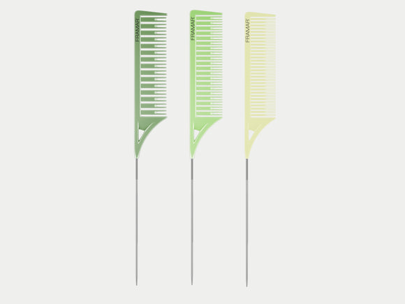 Framar Dreamweaver Comb Set Plant Mom, Framar 3 Comb Highlighting Set, Small, Medium and Large Highlighting Combs Set. Framar Stockist NZ, Framar Foils, Framar Plant Mom, Framar Limited Edition