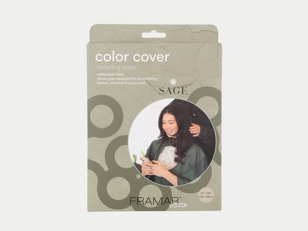 Framar Neutrals Sage Color Cover, Colouring Cape