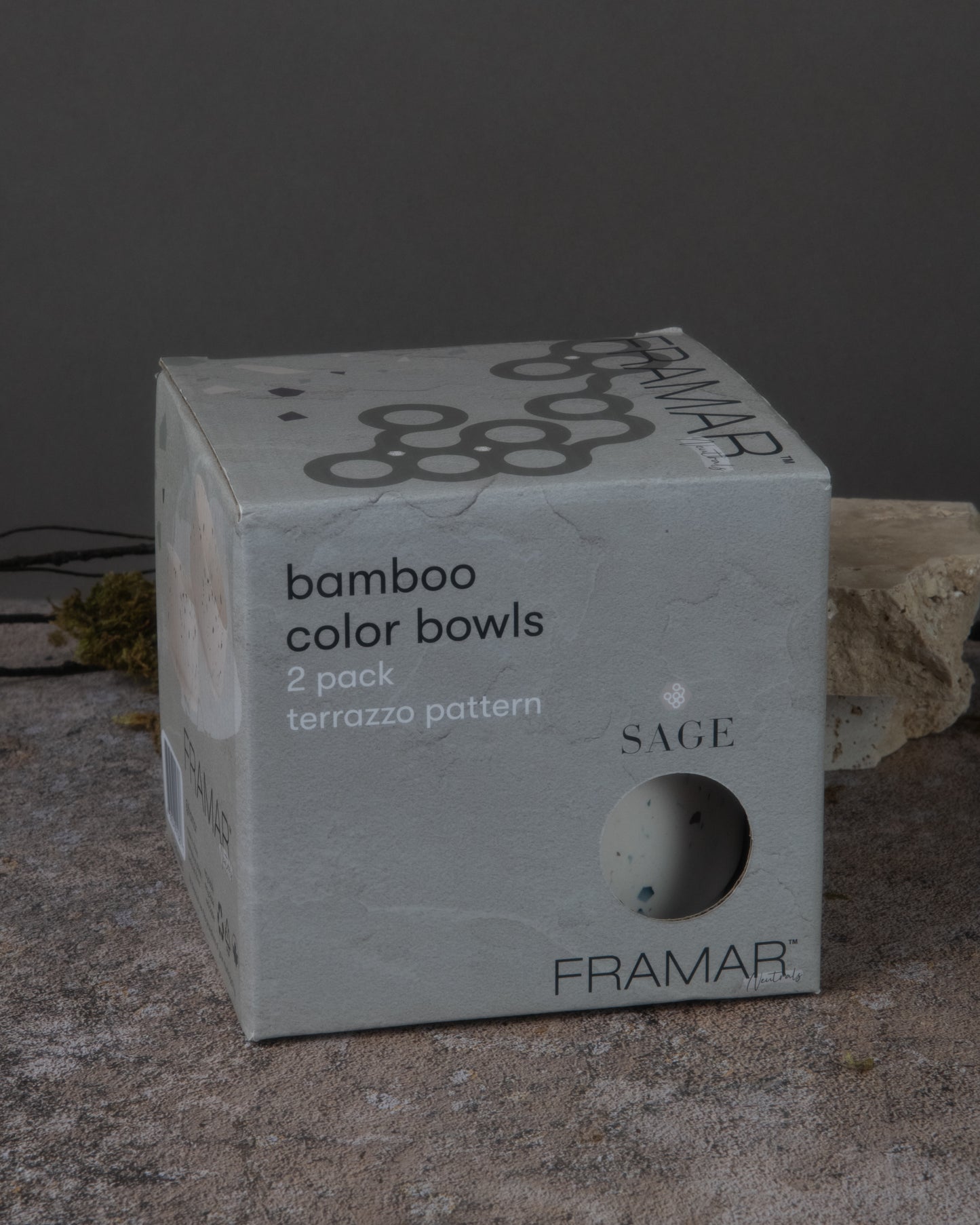 Framar Neutrals Sage Bamboo Colour Bowls (2pk)
