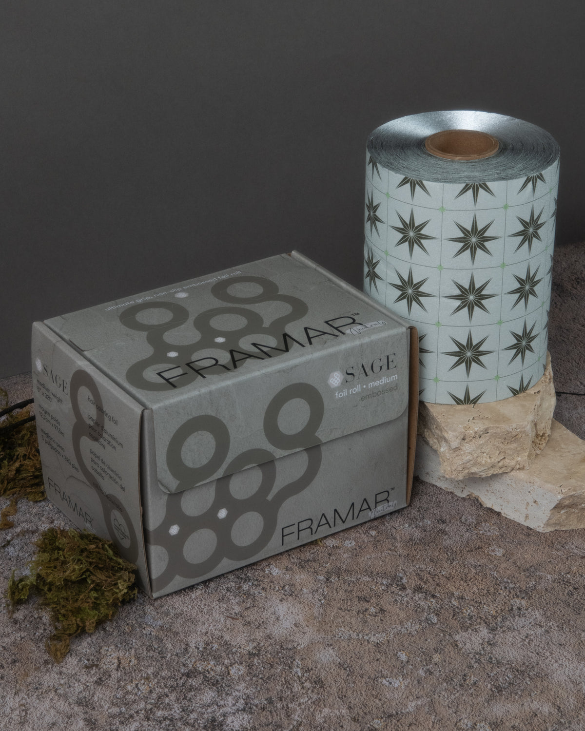 Framar Neutrals Sage Embossed Roll Foil 97.5m (320ft) - Limited Edition