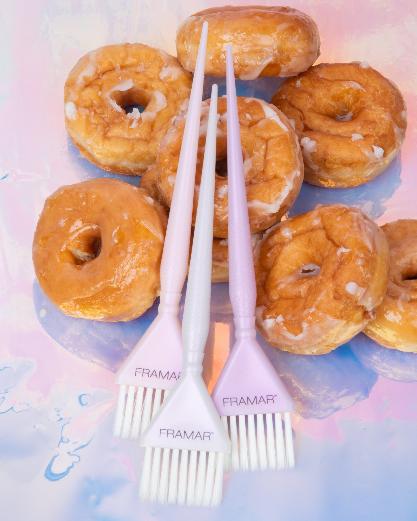Framar Glazed Donut Triple Threat Brush Set (3pc)