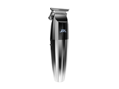 JRL Fresh Fade 2020T Silver Trimmer Featuring 360 degree Exposed Ultra Sharp T Shape Blade, JRL FreshFade Trimmer Silver & Black, 7,200 RPM, Super Quiet Trimmer At Under 60Db, JRL Trimmer 2 Hour Battery Life, JRL Stockist NZ