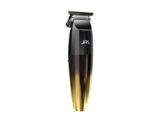 JRL Fresh Fade 2020T Gold Trimmer Featuring 360 degree Exposed Ultra Sharp T Shape Blade, JRL FreshFade Trimmer Gold & Black, 7,200 RPM, Super Quiet Trimmer At Under 60Db, JRL Trimmer 2 Hour Battery Life, Authorized JRL Stockist NZ