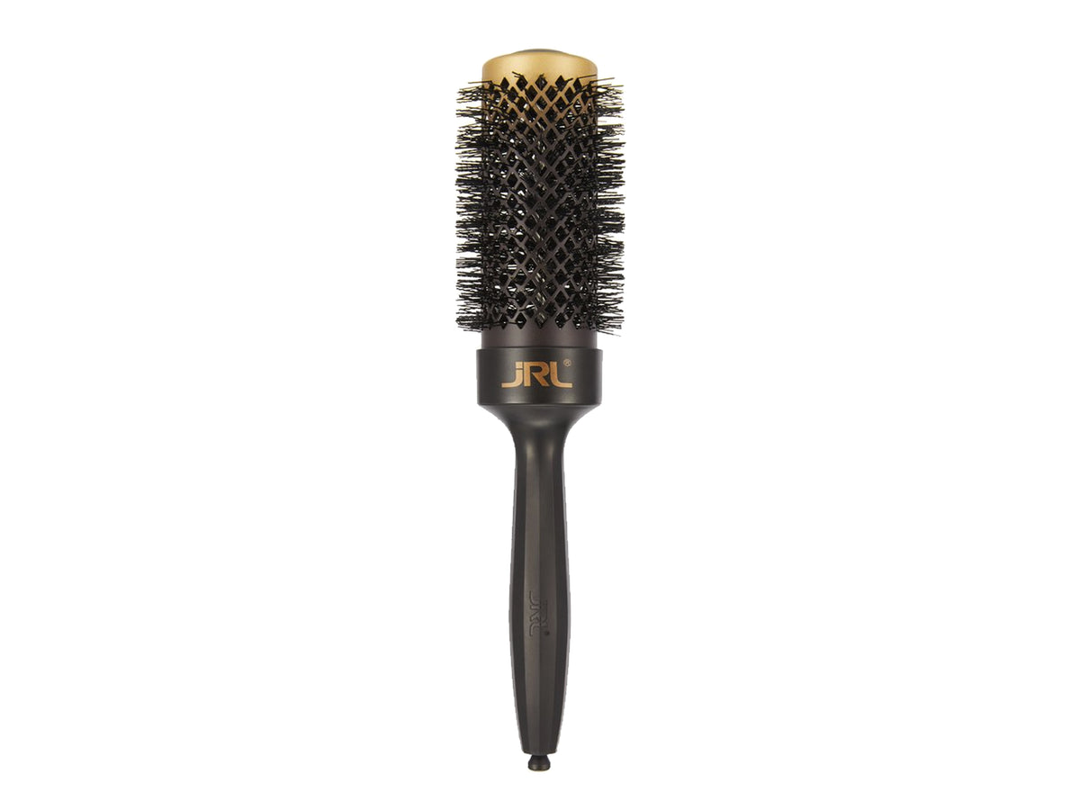 JRL Ceramic Round Brush 43mm Featuring Multiplex Ionic Bristles, Combines Straight Ionic Bristles With Wavy Bristles To Grip The Hair And Maximize Tension For Lift & Shape, Create Smooth, Voluminous Blow Out With JRLs Unique Ceramic Round Brushes, Ionic Graphene-Infused Ceramic Round Brush Barrel Evenly Conducts Heat When Used With Hair Dryer, Authorized JRL Stockist NZ