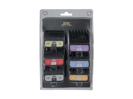 JRL Universal Premium Double Magnetic Clipper Guard Set, Hair Clippers, Clipper Guard Set To Fit Most Professional Clippers From #1/2 to #4, Hair Clipper, Authorized JRL Stockist NZ, Professional Double Magnet Clipper Attachments