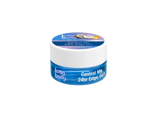 LottaBody Control Me 24 Hour Edge Gel 63g, LottaBody With Coconut And Shea Oils, LottaBody Nourishing Hair Care For Curly Coily And Textured Hair, NZ Hair Supplies 