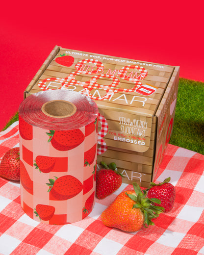Framar Strawberry Shortcake Embossed Roll Foil 97.5m (320ft) (12pc CARTON)