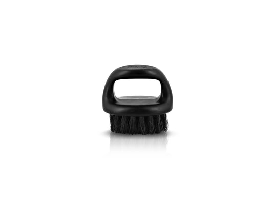 WAHL black knuckle fade brush with soft bristles, designed for use during clipper cuts.