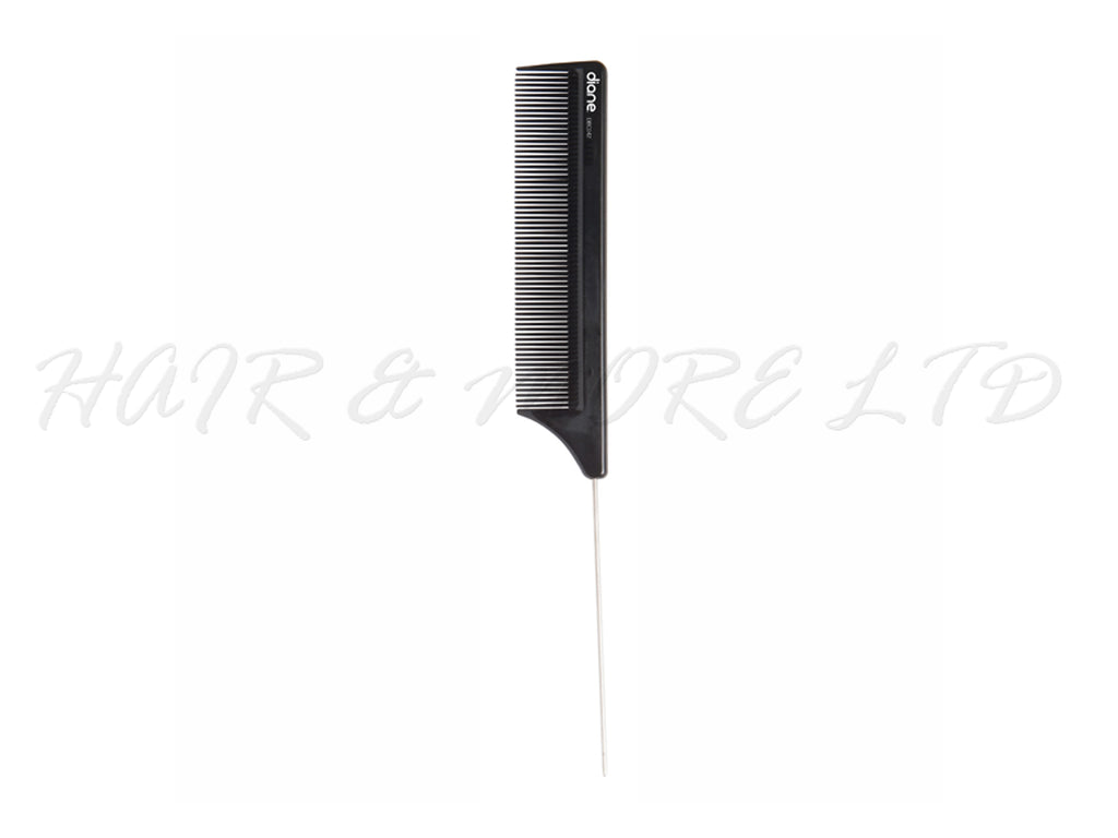Diane 8.25" Pin Tail Comb - Black