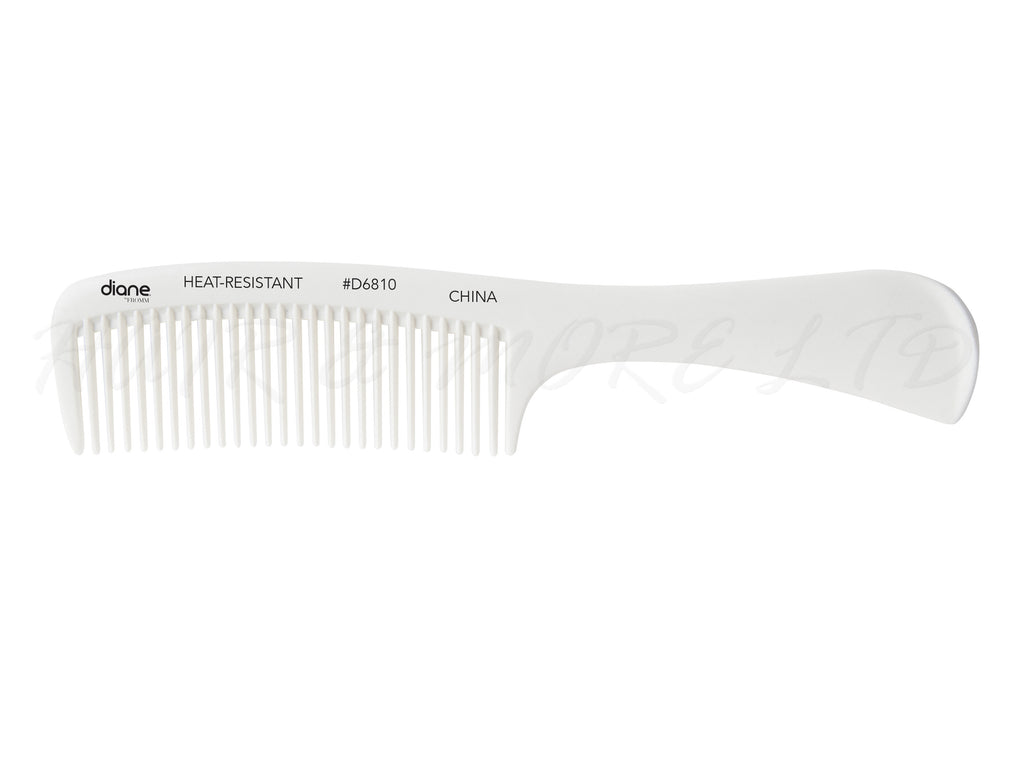 Diane Heat-Resistant & Static-Free White 8.75" Shampoo Comb