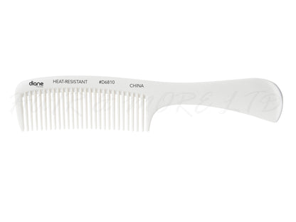 Diane Heat-Resistant & Static-Free White 8.75" Shampoo Comb