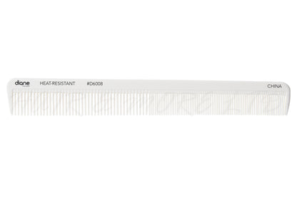 Diane Heat-Resistant & Static-Free White 8.75" Cutting Comb