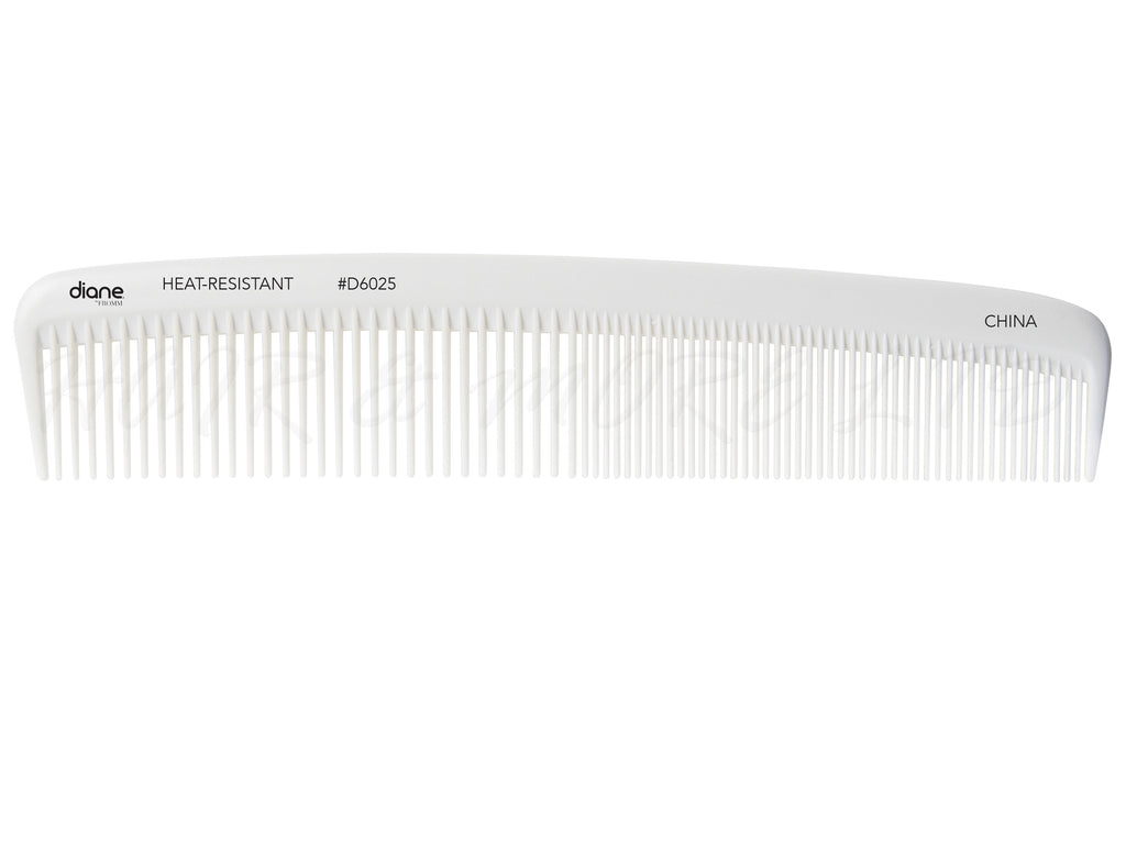 Diane Heat-Resistant & Static-Free White 8.75" Dressing Comb