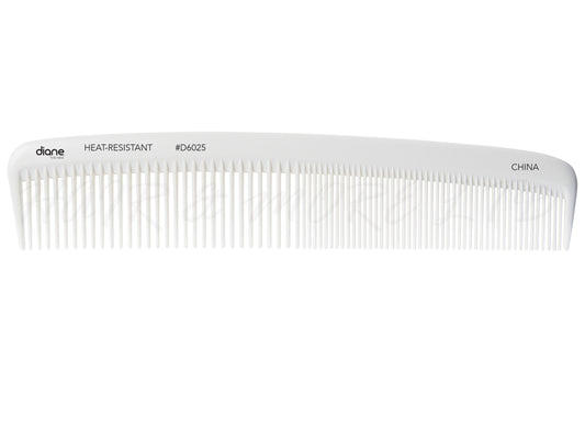 Diane Heat-Resistant & Static-Free White 8.75" Dressing Comb