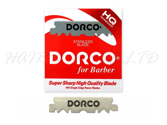 Dorco Single Edge (Half) Razor Blades - 100 Pack