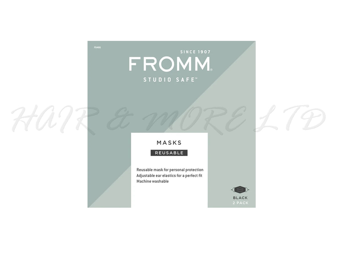 Fromm Studio Safe Re-Usable Face Masks, 2 Pack