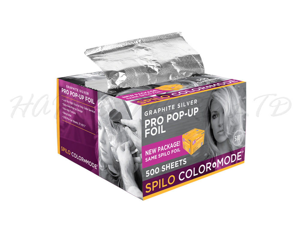 Spilo Colour Mode Graphite Silver Pro Popup Foil 127mm x 273mm, 500 Sheets