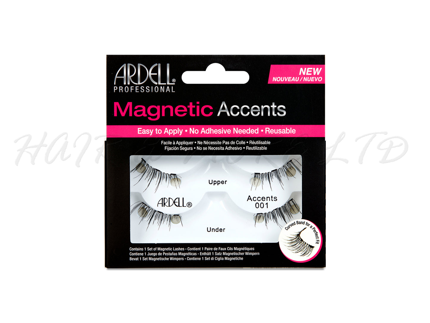Ardell Magentic Lash Kit Accents Lashes 001, Long Lasting Magnetic Lash Kit 001 Accent Style Lashes, Includes Magnetic Lash Applicator And 001 Accent Style Lashes,Magnetic Lashes