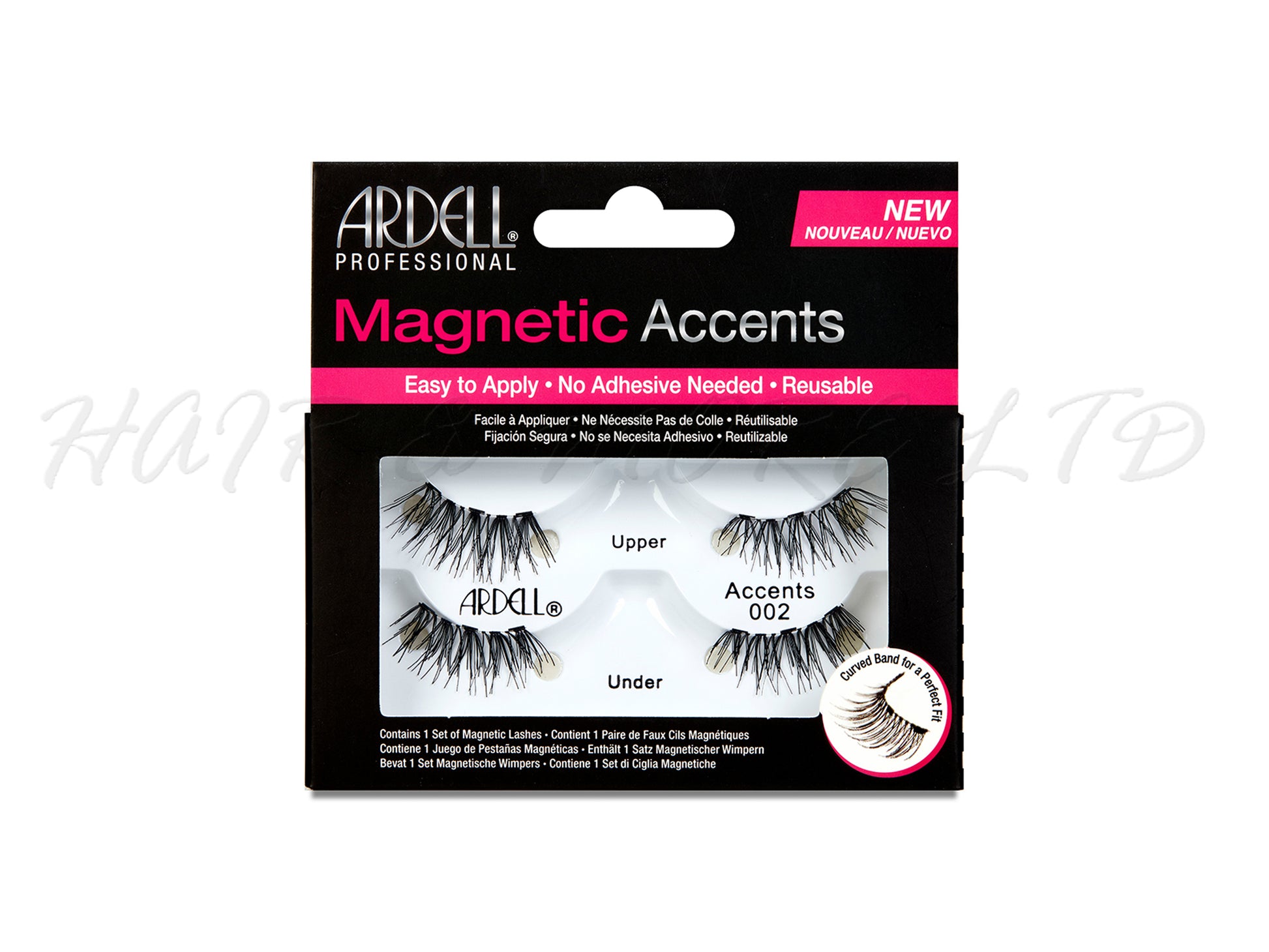 Ardell Magentic Lash Kit 002 Accent Lashes, Long Lasting Magnetic Lash Kit 002 Accent Style Lashes, Includes Magnetic Lash Applicator And 002 Accent Style Lashes, Magnetic Lashes