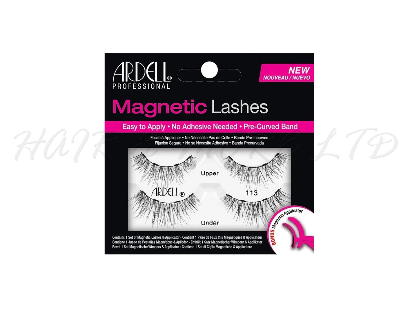 Ardell Magnetic Lash Kit 113, Long Lasting Lashes, Includes Magnetic Lash Applicator And 113 Style Lashes, Magnetic Lashes