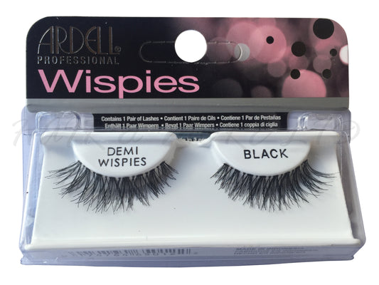 Ardell Wispies False Lashes Demi-Wispies Style Black, Wispies Demi-Wispies False Lashes - Cluster Flared Lashes Longer At Outer Edge, Lightweight Re-Usable Lashes