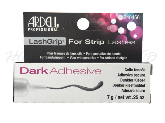 Ardell Professional LashGrip Adhesive For False Strip Lashes - Dark 7g, Dark Lash Glue For False Lashes For A Darker Lash Line With False Lashes