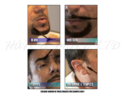 Blackbeard for Men, Brush on Mustache & Beard Colour - Brown/Auburn