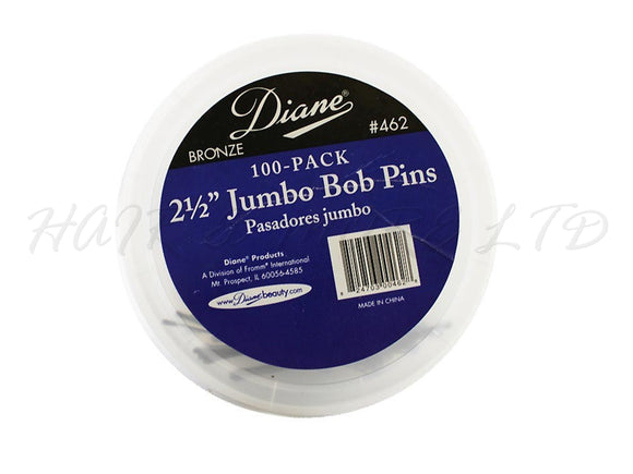 Professional Bobby Pins - Bulk 100 pce Tub - Bronze, Jumbo Size