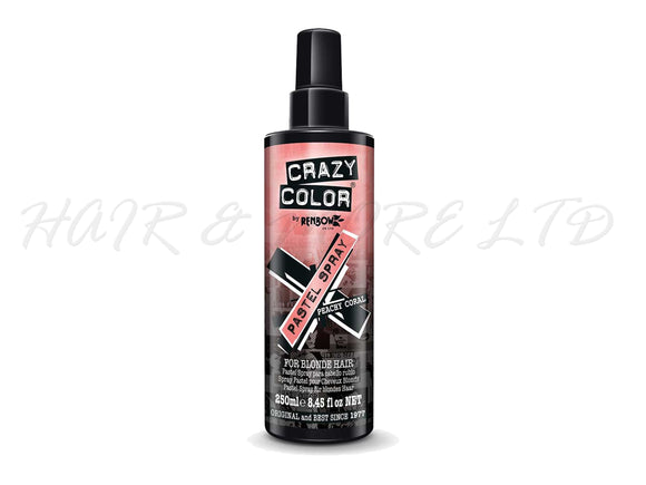 Crazy Colour Temporary Colour Pastel Spray - Peachy Coral 250ml