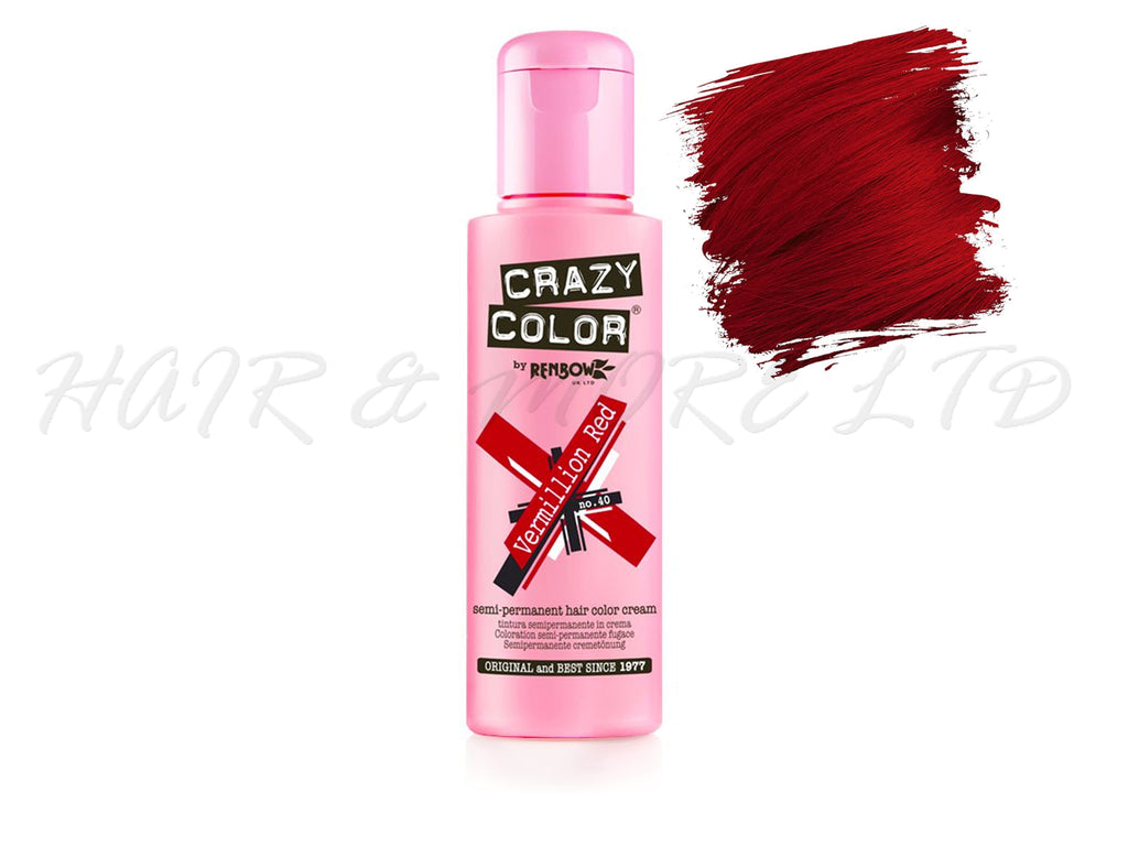 Crazy Colour - Vermillion Red