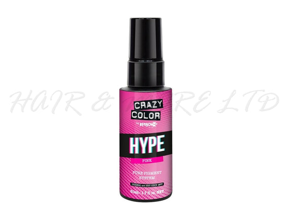 Crazy Color Hype Pure Pigments - Pink 50ml (High Concentration Colour)