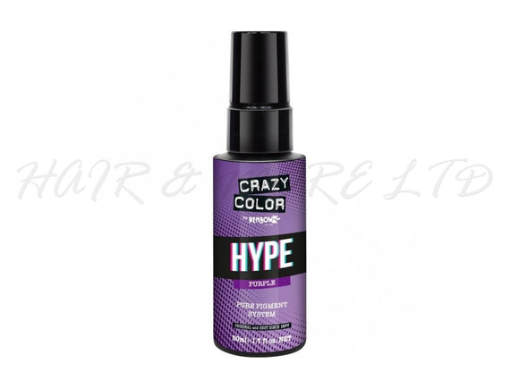 Crazy Color Hype Pure Pigments - Purple 50ml (High Concentration Colour)