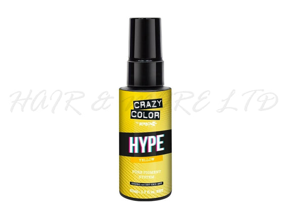 Crazy Color Hype Pure Pigments - Yellow 50ml (High Concentration Colour)