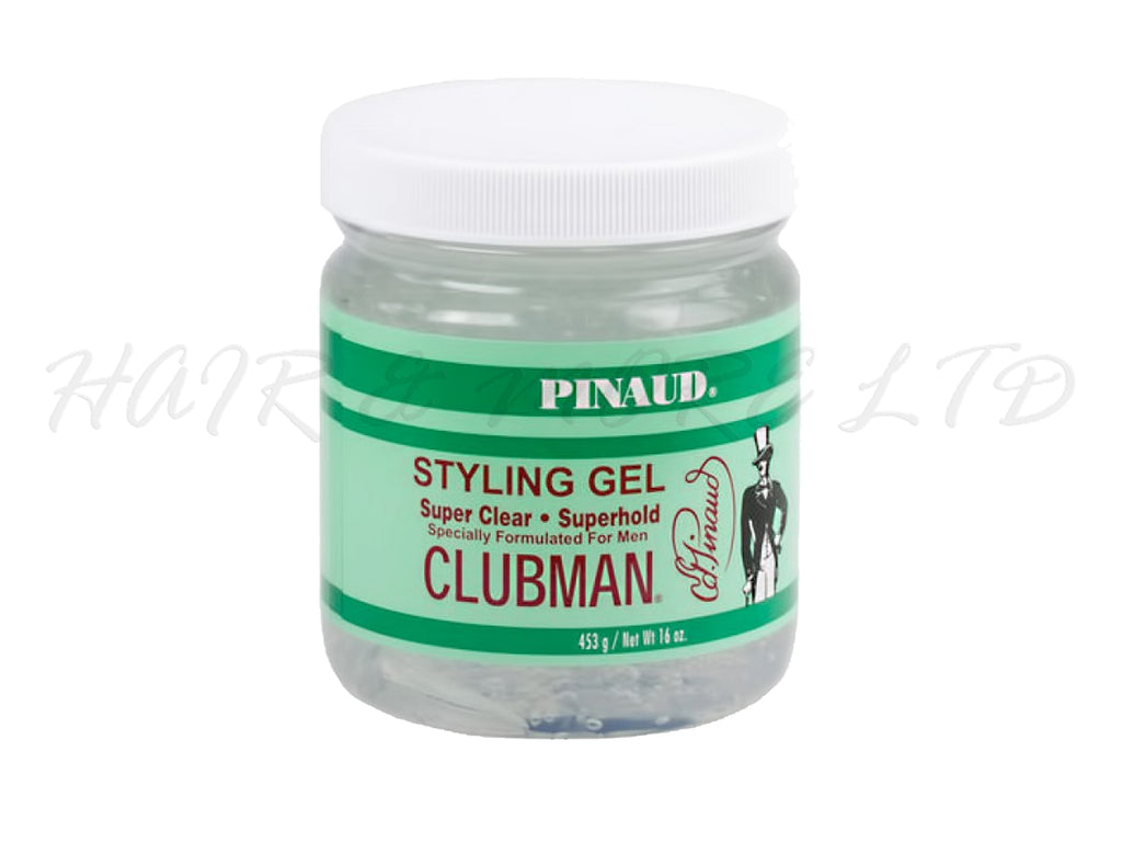 Pinaud Clubman Mens Super Hold Super Clear Styling Gel 453gTub