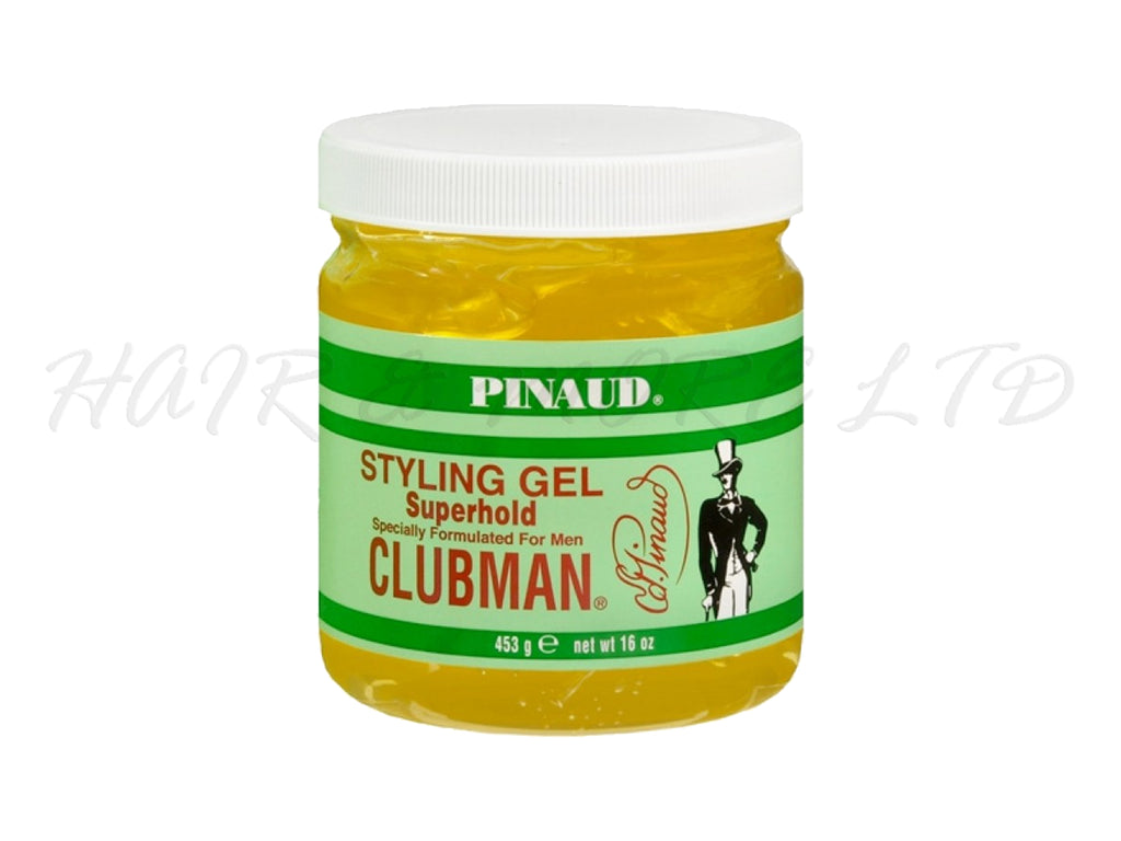 Pinaud Clubman Mens Super Hold Styling Gel 453g Tub