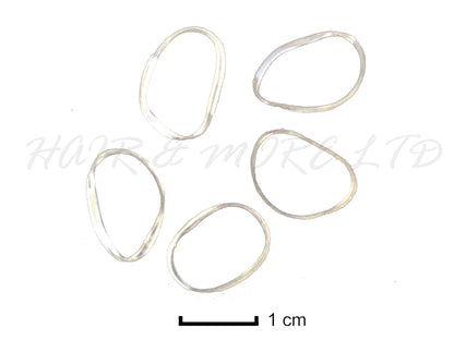 Diane Bulk Hairdressing Clear Elastic Hair Bands - 500 Pack
