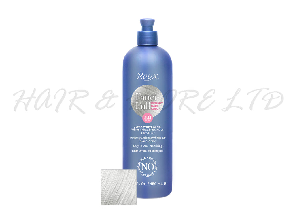 Roux Fanci-Full Hair Colour Rinse - Ultra White Minx (49) 450ml