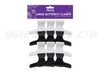 Butterfly Clips - Pack of 12 (Black/White) D13