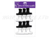 Butterfly Clips - Pack of 12 Small (Black/White) D14