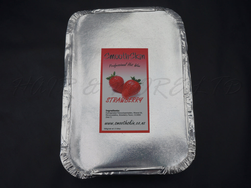 SmoothSkin Strawberry Hot Film Wax 500g, Hot Wax Is Best For Brows/Facial Waxing - Bikini/Brazilian Waxing, No Strips Necessary, NZ Professional Hairdressing And Waxing Suppliers