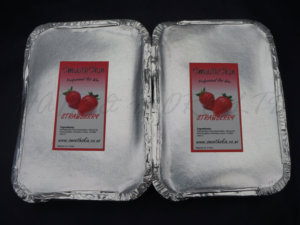 SmoothSkin Strawberry Professional Hot Film Wax 1kg (2 x 500g Slabs), Hot Wax Is Best For Brows/Facial Waxing - Bikini/Brazilian Waxing, No Strips Necessary, NZ Professional Hairdressing And Waxing Suppliers
