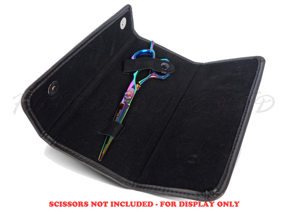 Black Leatherette Scissor Case