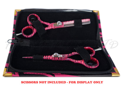 Pink/Black Zebra Scissor Case